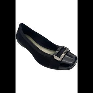 Anne Klein Uplift Buckle Flats Black - Medium